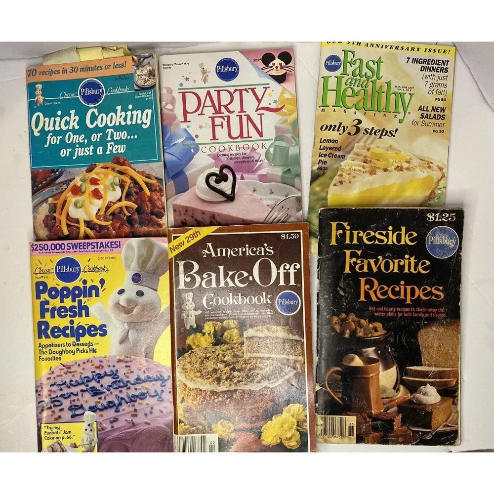 Pillsbury Cookbook Recipe Bake-Off Booklets Lot of 6 Vintage